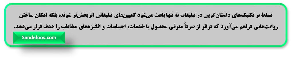 داستان گویی در تبلیغات داستان گویی در تبلیغات